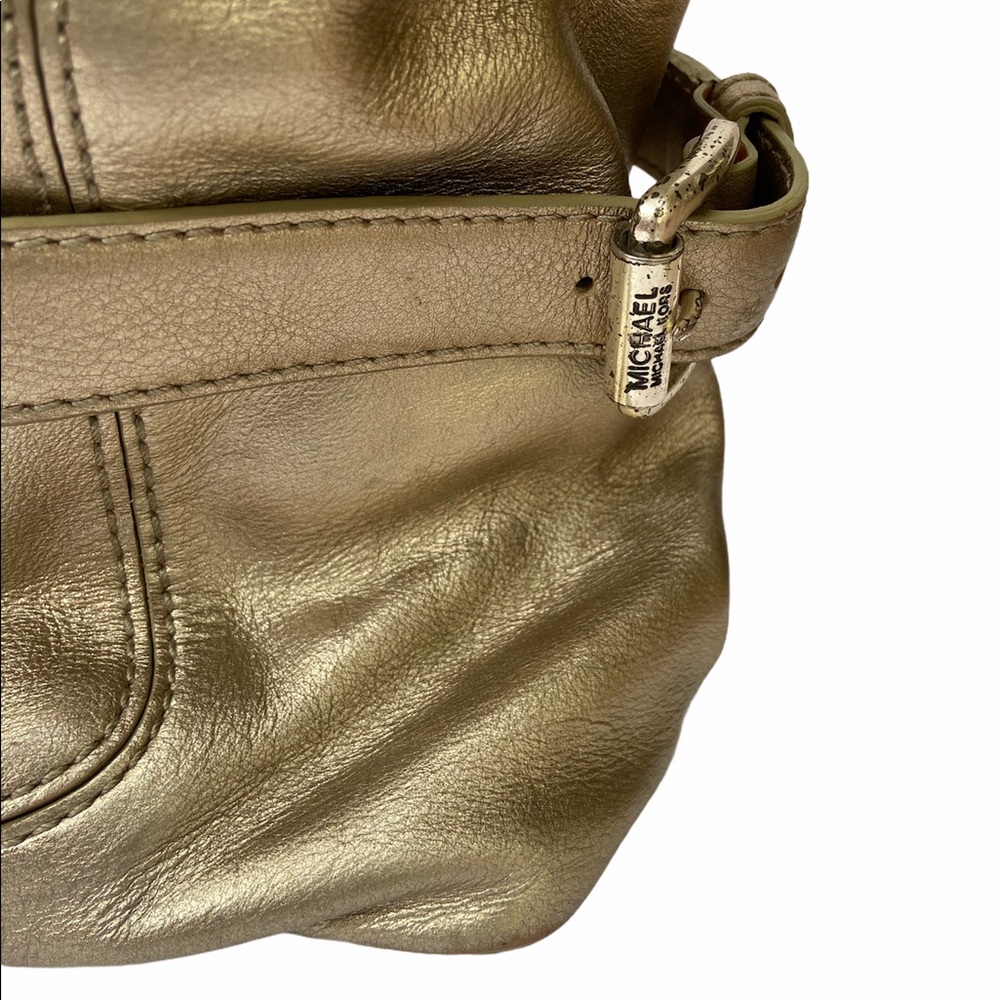 Michael Michael Kors Metallic Gold Leather Bag - Picture 6 of 16